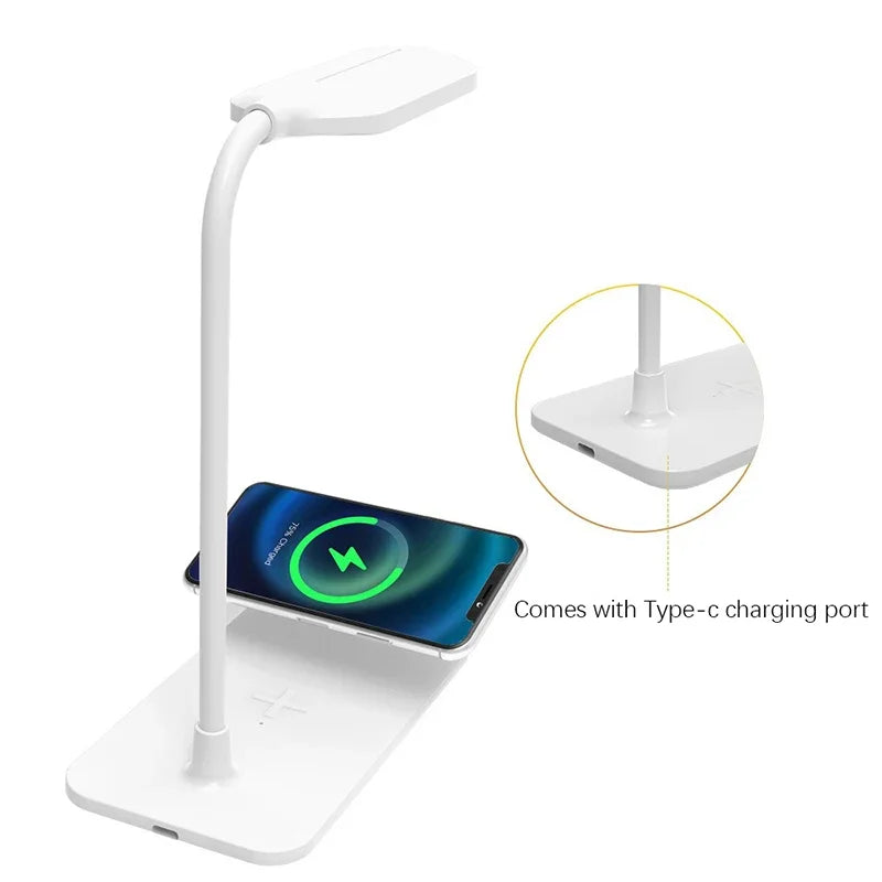 LED Desk Lamp with Wireless Charger