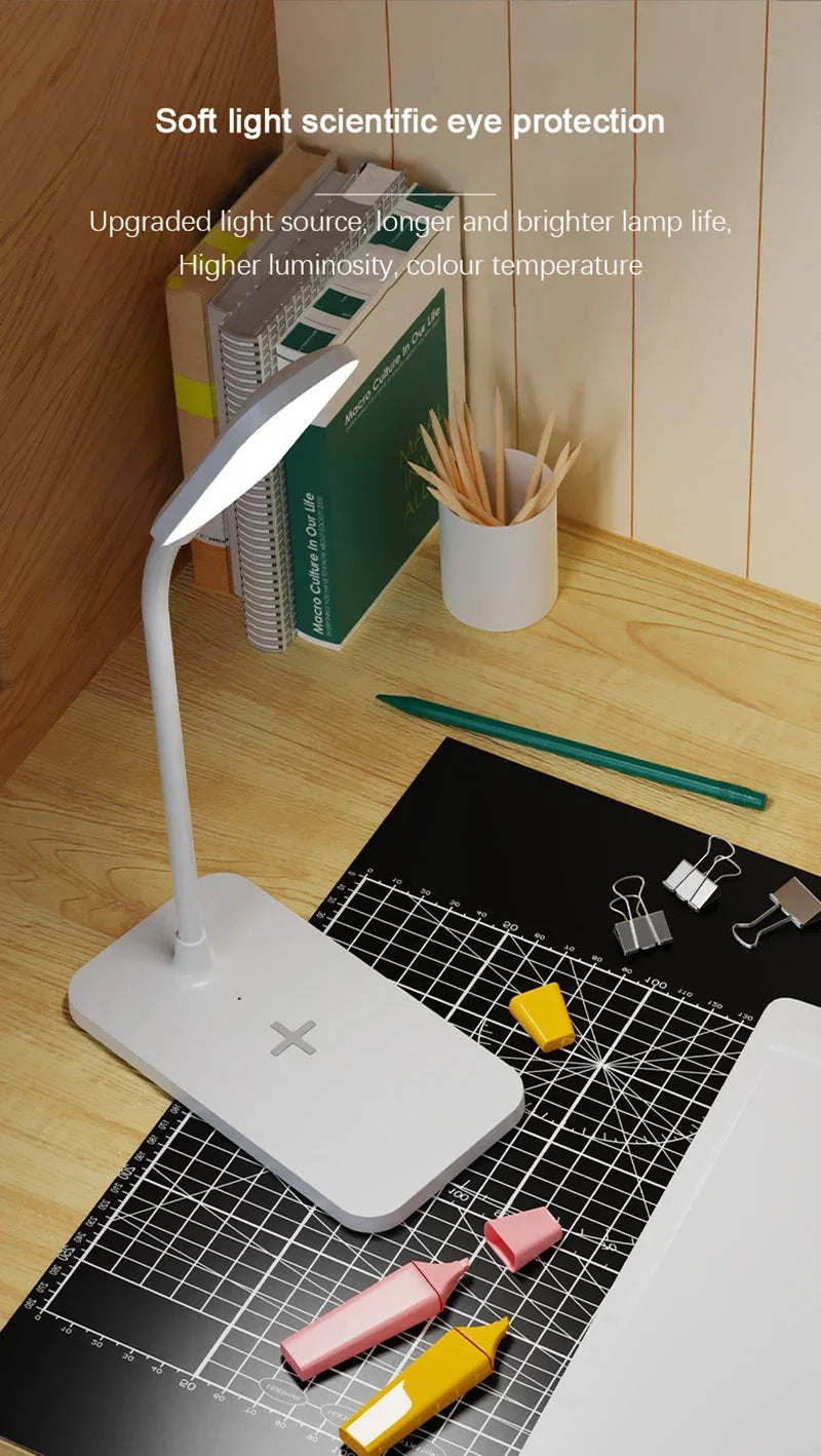 LED Desk Lamp with Wireless Charger