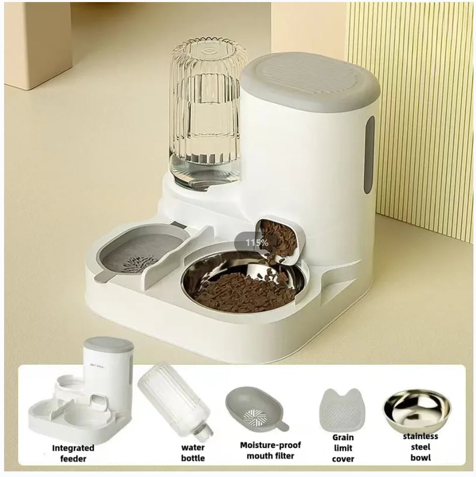 Cat bowl automatic feeder for cats, dogs, ANY ANIMAL ON 4 LEGS.. maybe 2? no fish