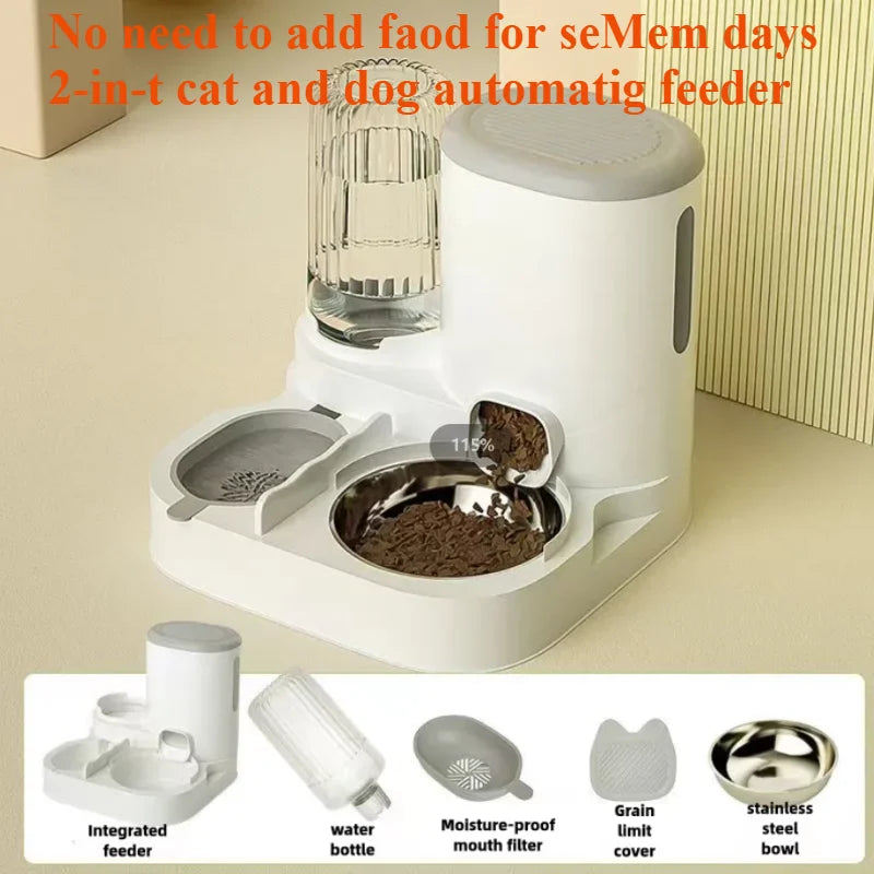 Cat bowl automatic feeder for cats, dogs, ANY ANIMAL ON 4 LEGS.. maybe 2? no fish